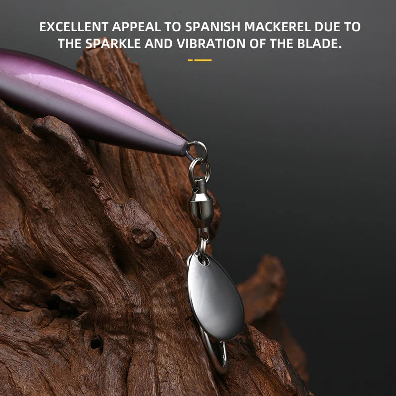 BLUX Blade Shotel Casting Jig 30g 40g 60g Metal Jigging Spoon Spanish Mackerel Bass Off Shore Artificial Bait Saltwater Tackle
