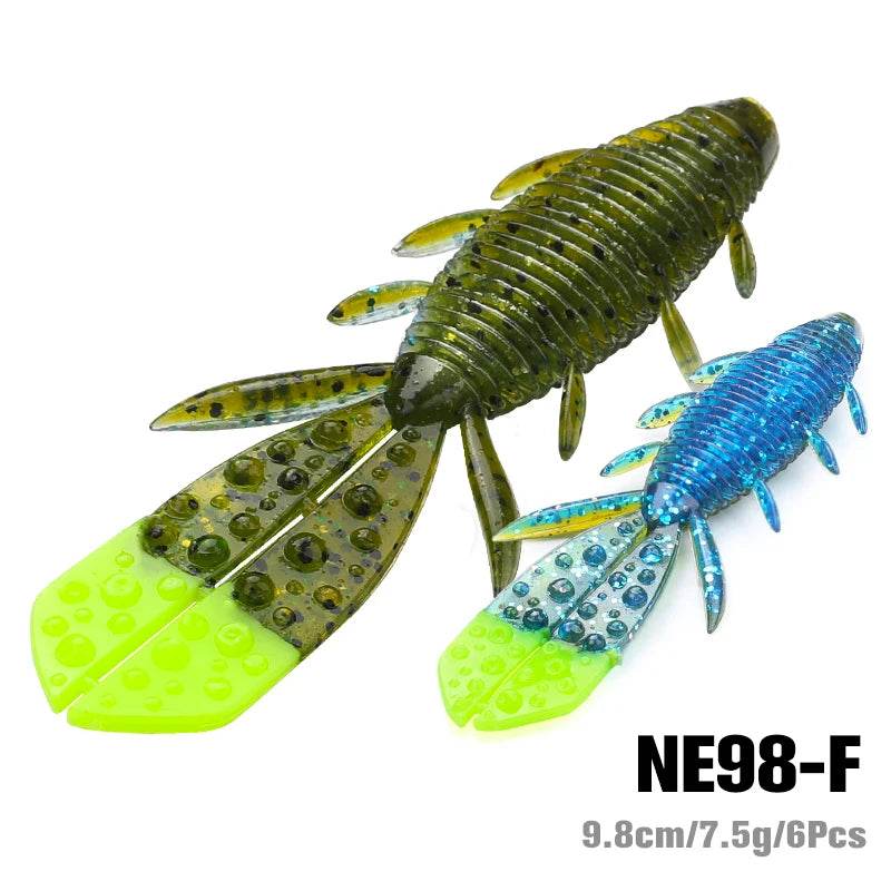 TSURINOYA Nebula Shrimp 9.7cm Soft Lures – 6 Pack - Fish & Cheaps | Fishing & Outdoor Gear