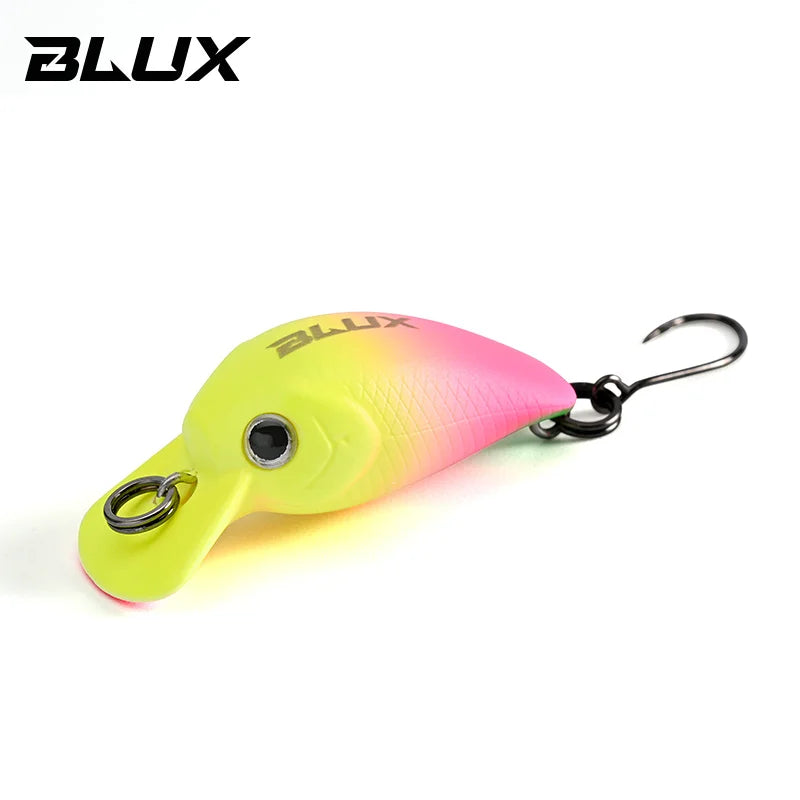 BLUX JUMP 1.9g 25mm Mini Crankbait Wobbler Trout Fishing Lure Freshwater Minnow Crank Artificial Hard Bait Fishing Tackle