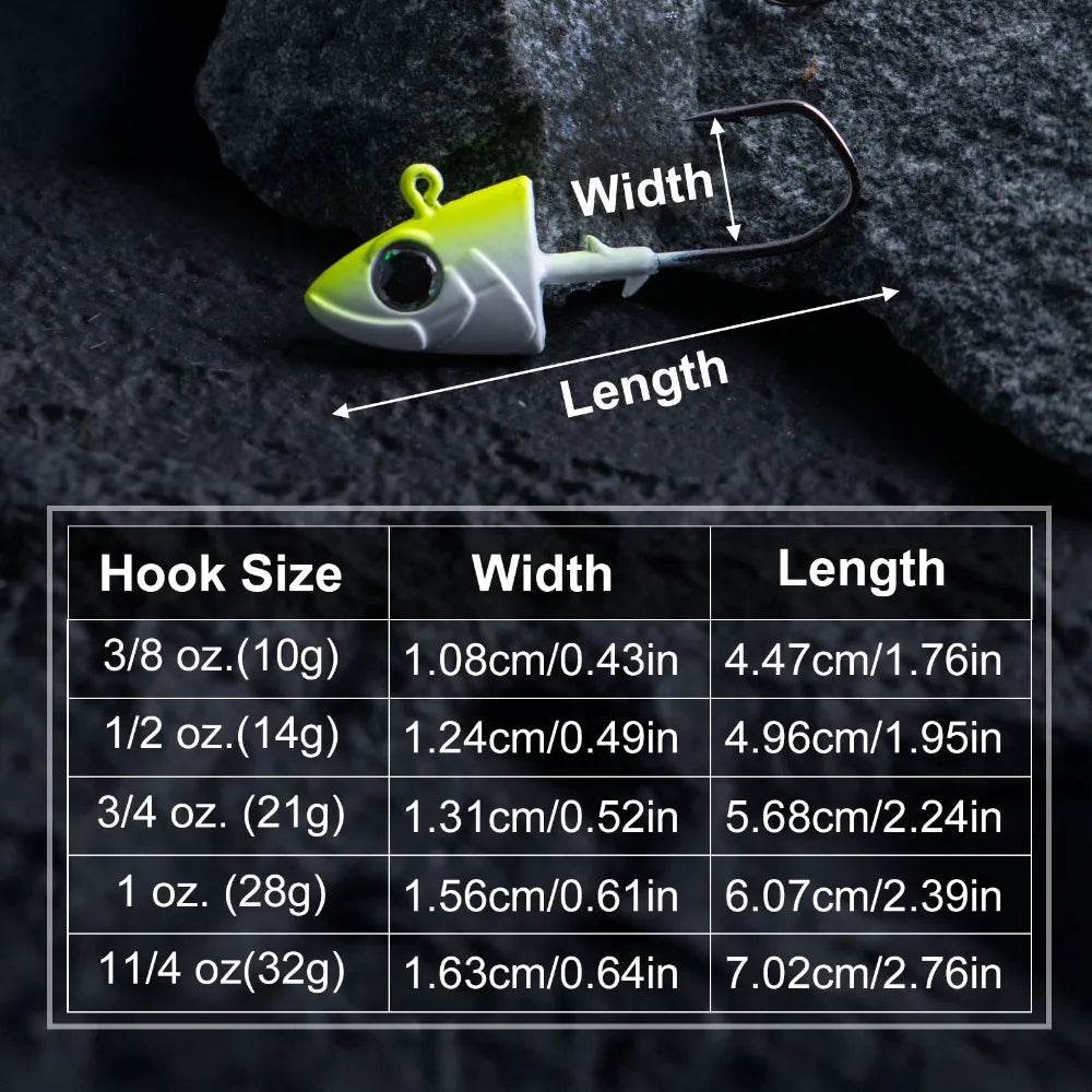Goture Jig Head Fishing Hooks Set - Fish & Cheaps | Fishing & Outdoor Gear