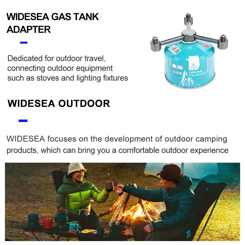 Widesea Gas Lantern Extension – Robust, Versatile Adaptor - Fish & Cheaps | Fishing & Outdoor Gear