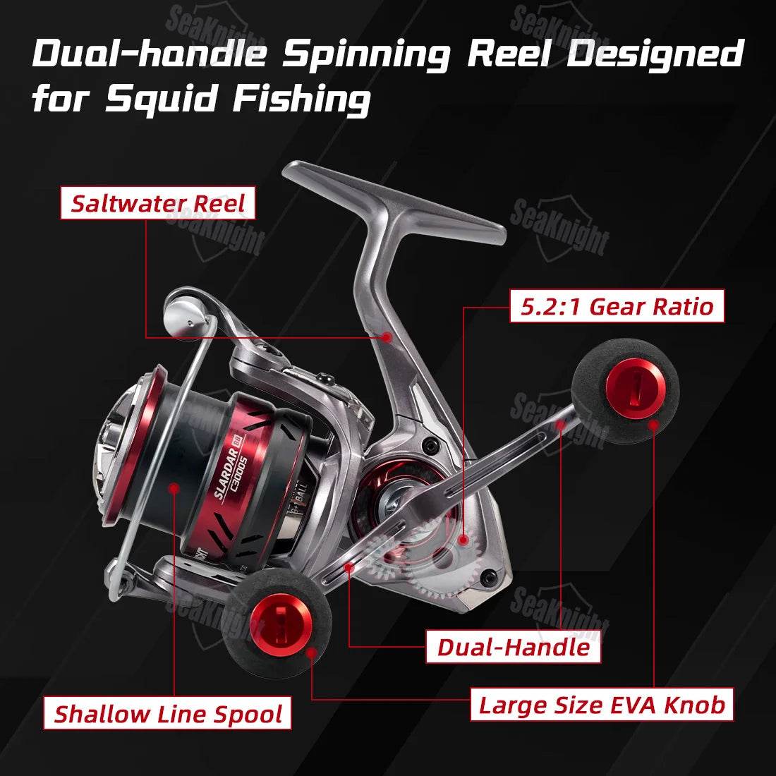 SeaKnight SLARDAR BB Squid Spinning Reel - Fish & Cheaps | Fishing & Outdoor Gear