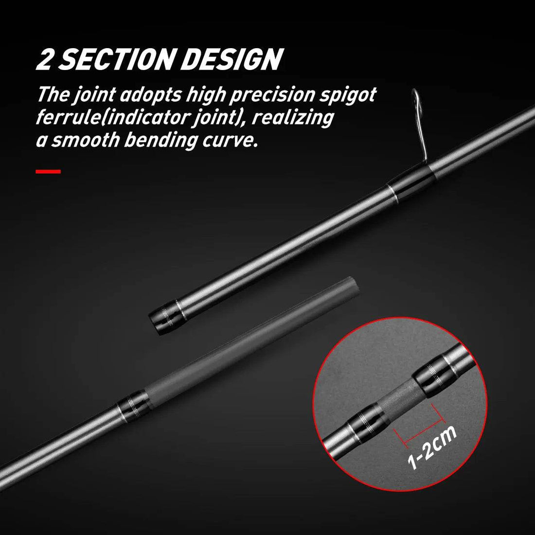 JOHNCOO Long Casting Carbon Fishing Rod - Fish & Cheaps | Fishing & Outdoor Gear