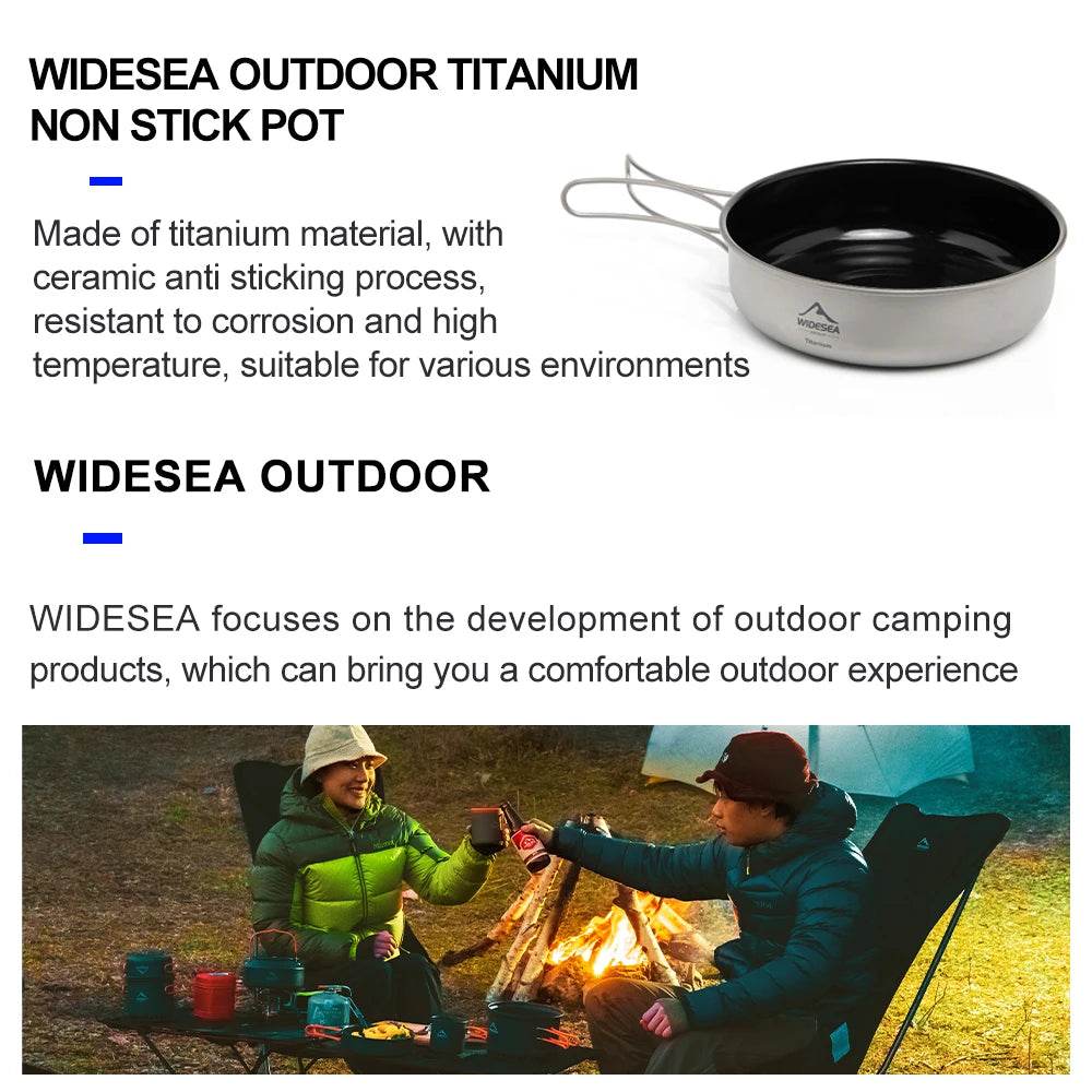 Widesea Titanium Frying Pan & Plate — Ultra-light Cookware - Fish & Cheaps | Fishing & Outdoor Gear