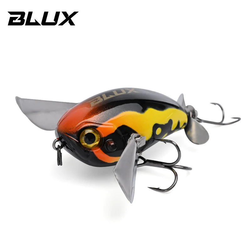 BLUX Micro BUTTIN Pompadour Topwater Crawler 6.5G Wobbler Noisy Fishing Lure Crankbait Freshwater Bass Perch Artificial Bait