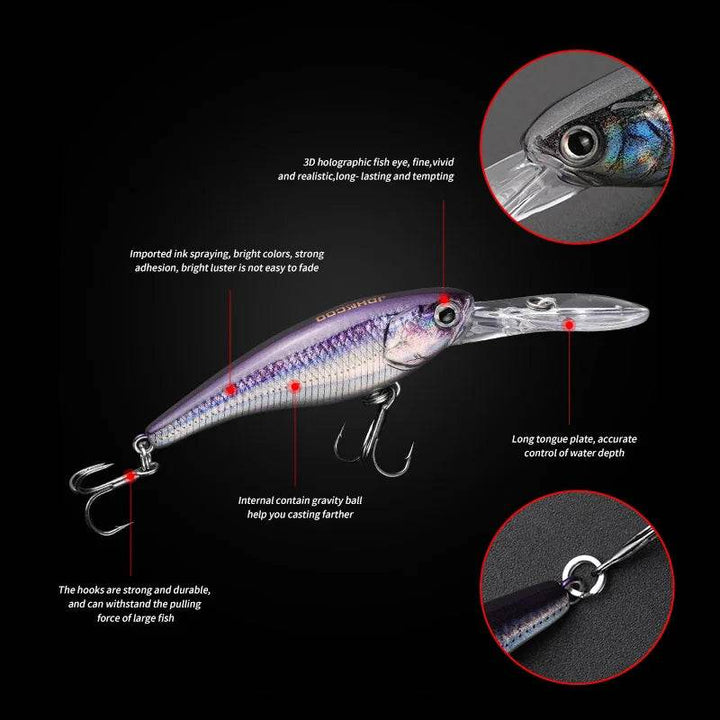 JOHNCOO 5.6g Minnow – Deep Dive Artificial Lure - Fish & Cheaps | Fishing & Outdoor Gear