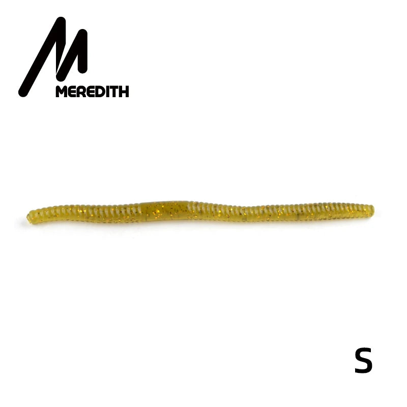 MEREDITH Fishing Soft Lures 140mm 5.3g 10pcs Artificial Worm Baits Silicone Fishing Lures crankbait Fishing Tackle