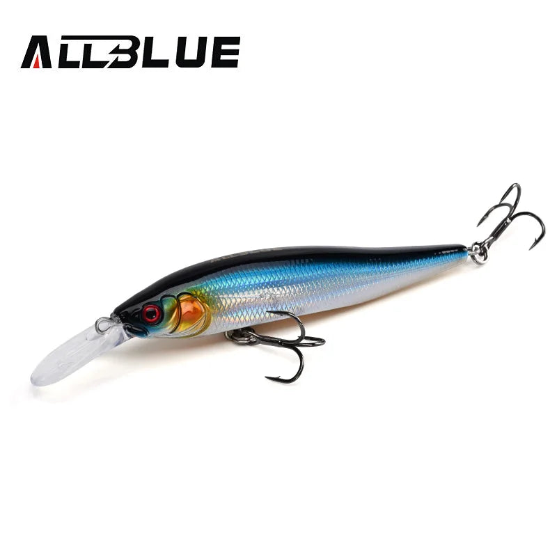 ALLBLUE X-NANAHAN+1 Deep Diving Minnow Fishing Lure 75mm 7g 0-2M Magnetic Slow Floating  Wobbler Bass Pike Artificial Bait
