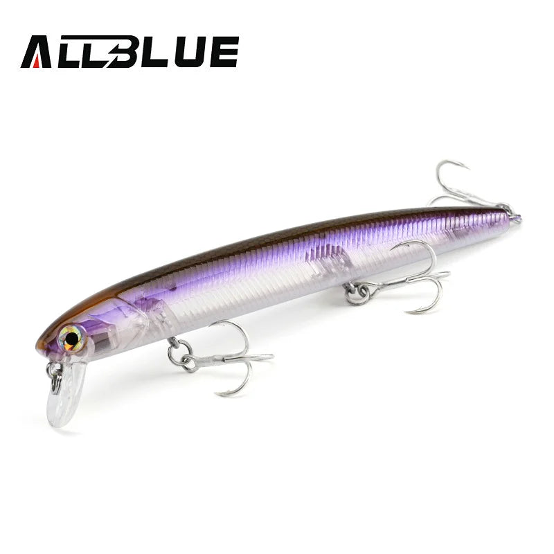 ALLBLUE K-0 Minnow Top Water Wobbler 115mm 13g Fishing Lure Floating Jerkbaits Shallow Diving Hard Bait 0-0.3M Pike Bass Tackle