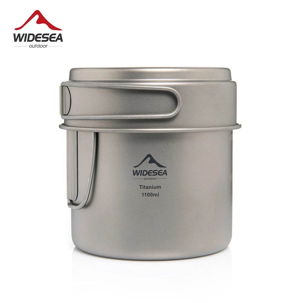 Widesea Titanium Camping Mug Pot — Ultralight 1100ml - Fish & Cheaps | Fishing & Outdoor Gear