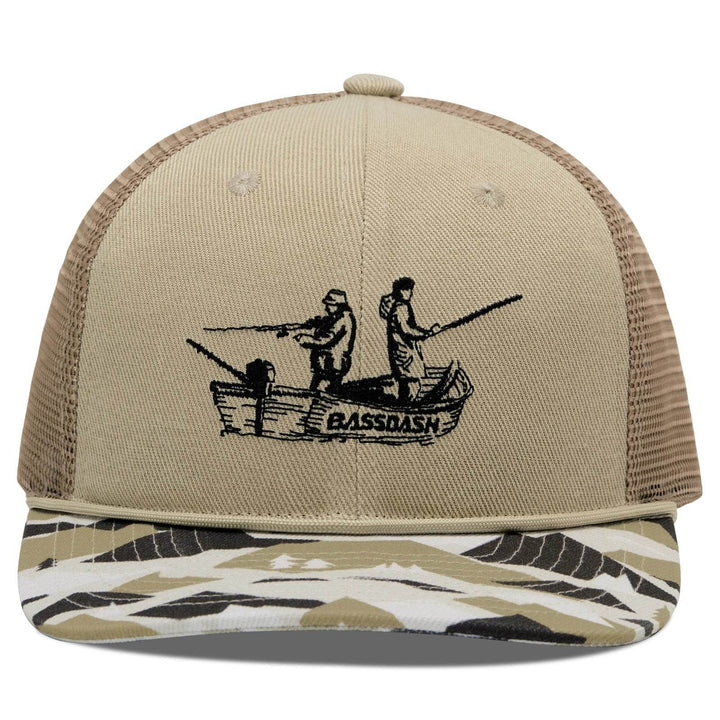 BASSDASH Camo Rope Trucker Hat - Fish & Cheaps | Fishing & Outdoor Gear