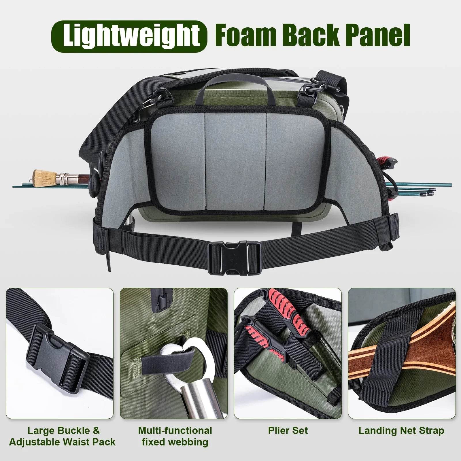 Goture Waterproof Fly Fishing Bag – Large Capacity Waist Pack - Fish & Cheaps | Fishing & Outdoor Gear