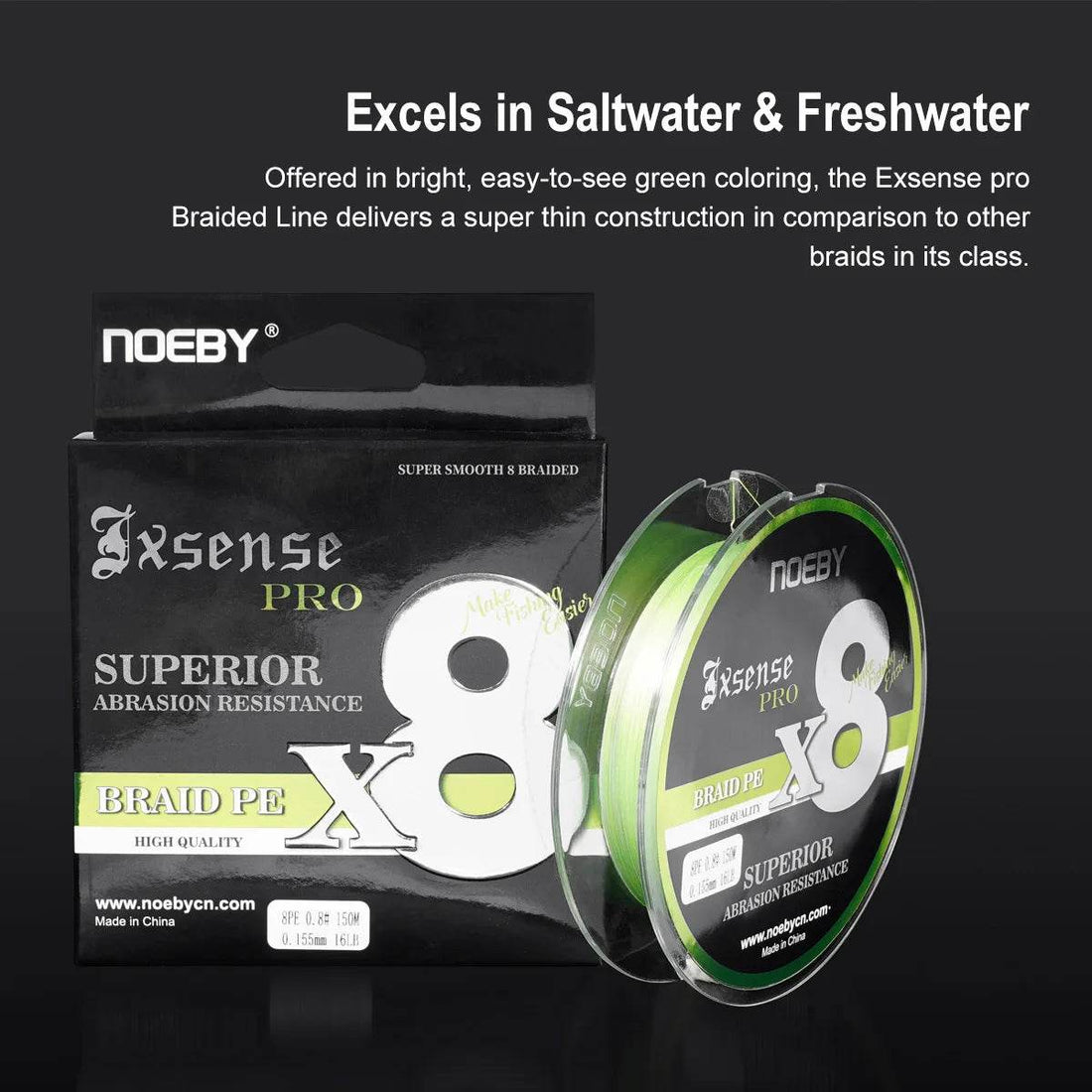 Noeby Upgrade 8 Braided Fishing Line - Fish & Cheaps | Fishing & Outdoor Gear