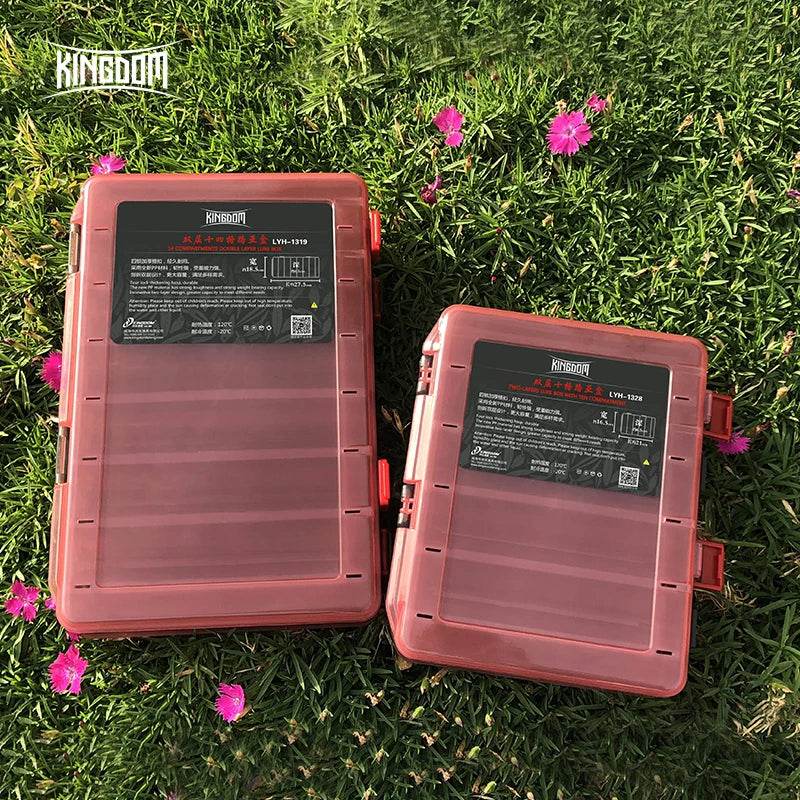 Kingdom 14-Compartment Double-Sided Tackle Box - Fish & Cheaps | Fishing & Outdoor Gear