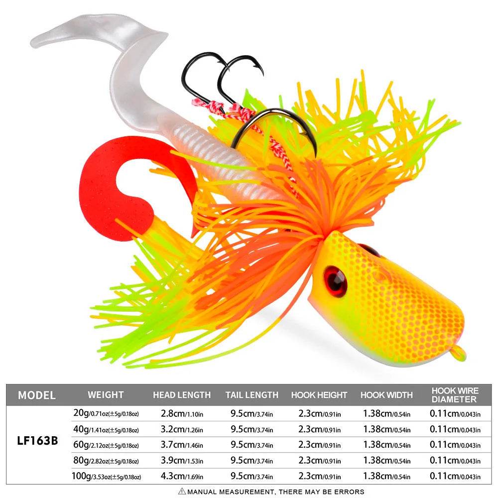 PROBEROS Big Head Jig – Rolling Tail Soft Bait Lure - Fish & Cheaps | Fishing & Outdoor Gear