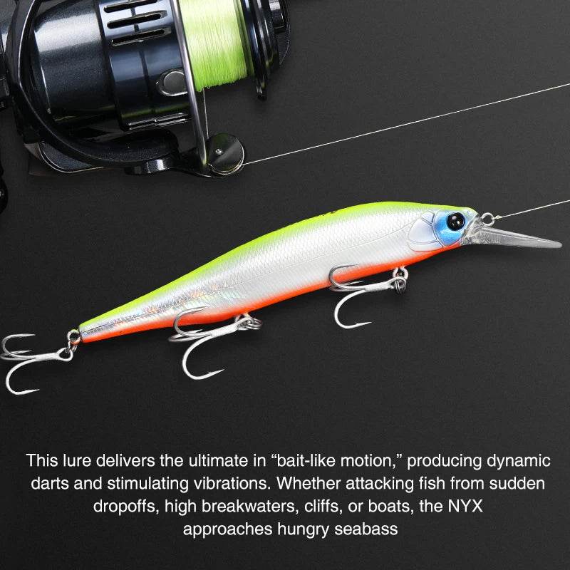TSURINOYA 115S NYX Sinking Minnow Jerkbait - Fish & Cheaps | Fishing & Outdoor Gear