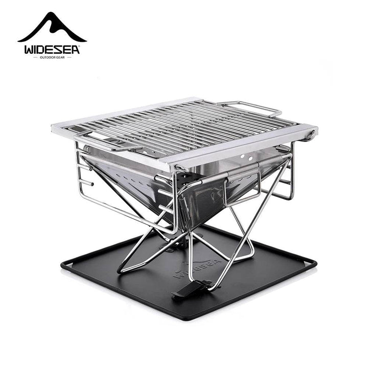 Widesea Compact Stainless Camping Wood Stove - Fish & Cheaps | Fishing & Outdoor Gear