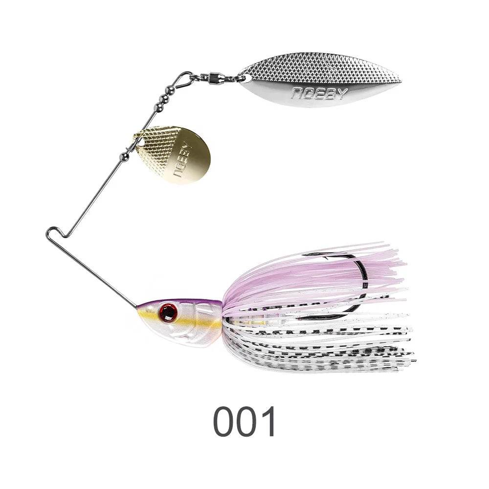 Noeby Spinnerbait Double Willow Blade Lure - Fish & Cheaps | Fishing & Outdoor Gear