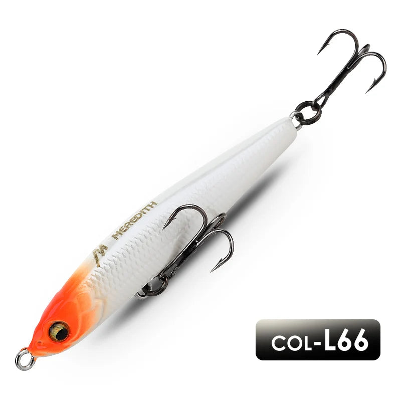 MEREDITH Fishing Lure Pencil Wobblers Hard Bait Sinking Fishing Wobbler  Artificial Lure Saltwater Lures For Pike Bass