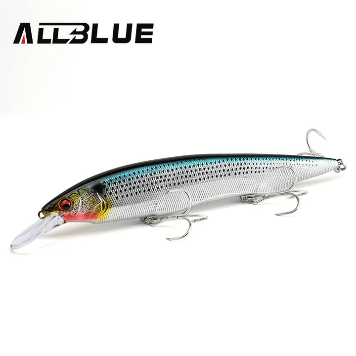 ALLBLUE KANATA+1 Floating Fishing Lure Wobbler 16cm 33g Hard Plastic Bait Longcast Minnow Pike Bass Saltwater Freshwater Tackle