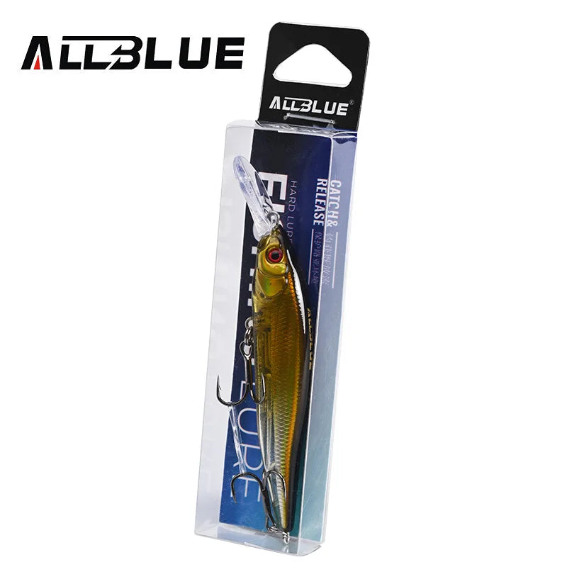 ALLBLUE X-NANAHAN+1 Deep Diving Minnow Fishing Lure 75mm 7g 0-2M Magnetic Slow Floating  Wobbler Bass Pike Artificial Bait