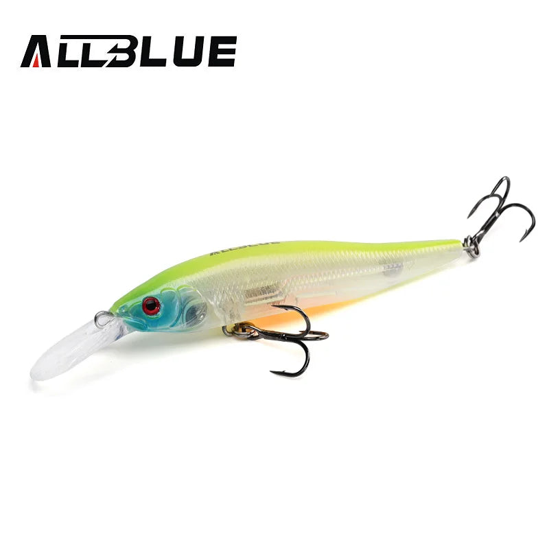 ALLBLUE X-NANAHAN+1 Deep Diving Minnow Fishing Lure 75mm 7g 0-2M Magnetic Slow Floating  Wobbler Bass Pike Artificial Bait
