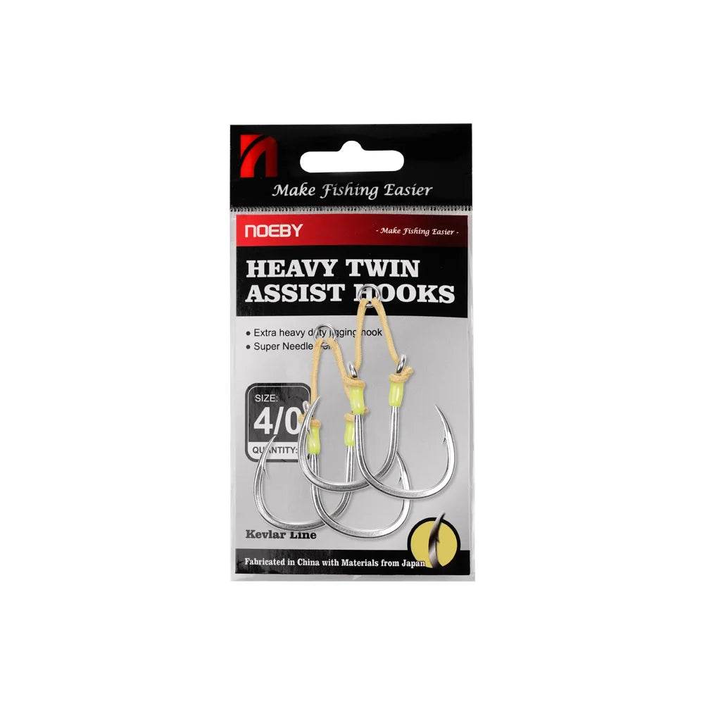 Noeby Heavy Duty Twin Assist Hook - Fish & Cheaps | Fishing & Outdoor Gear