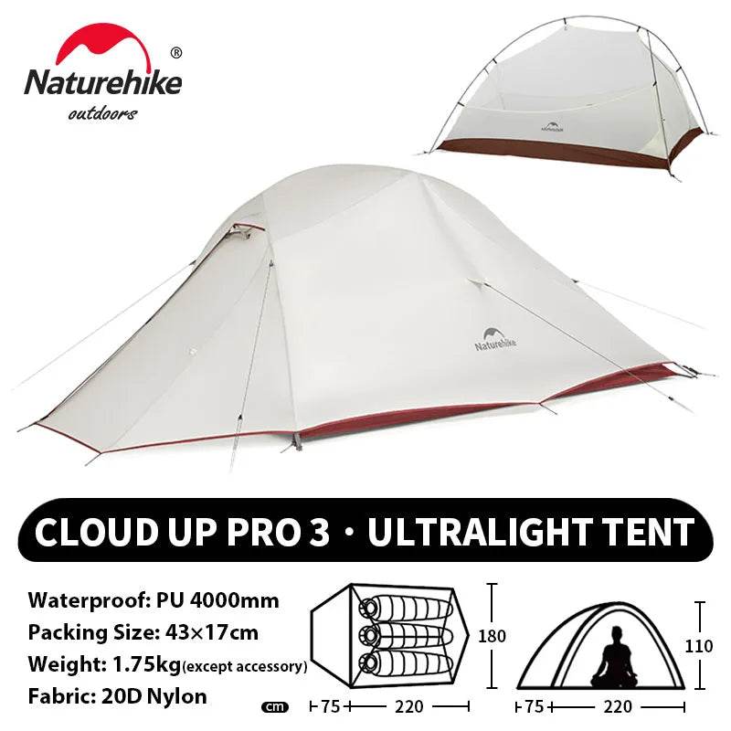 Naturehike Cloud Up 3 Ultralight Tent - Fish & Cheaps | Fishing & Outdoor Gear