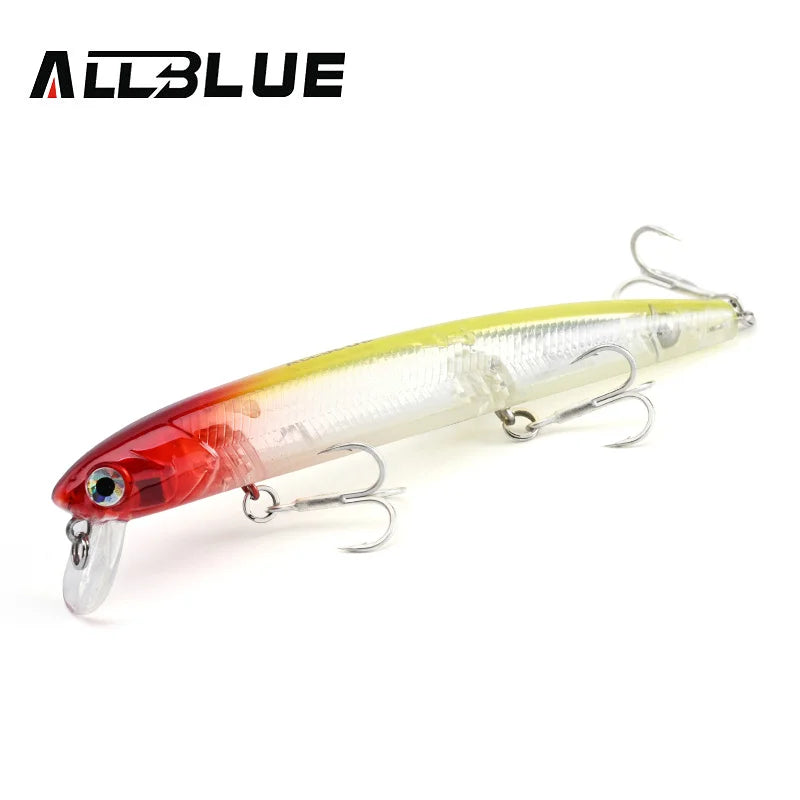ALLBLUE K-0 Minnow Top Water Wobbler 115mm 13g Fishing Lure Floating Jerkbaits Shallow Diving Hard Bait 0-0.3M Pike Bass Tackle