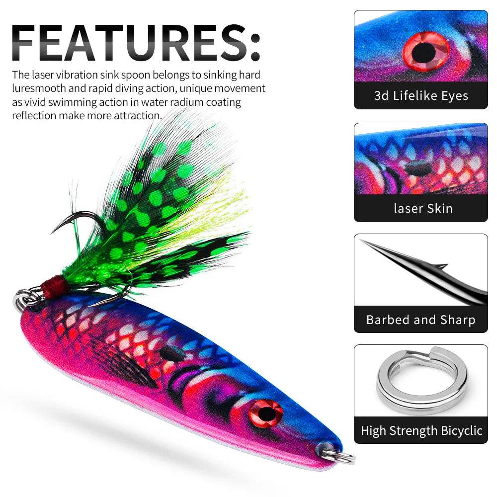 PROBEROS 19g Long Cast Spoon Lure - Fish & Cheaps | Fishing & Outdoor Gear