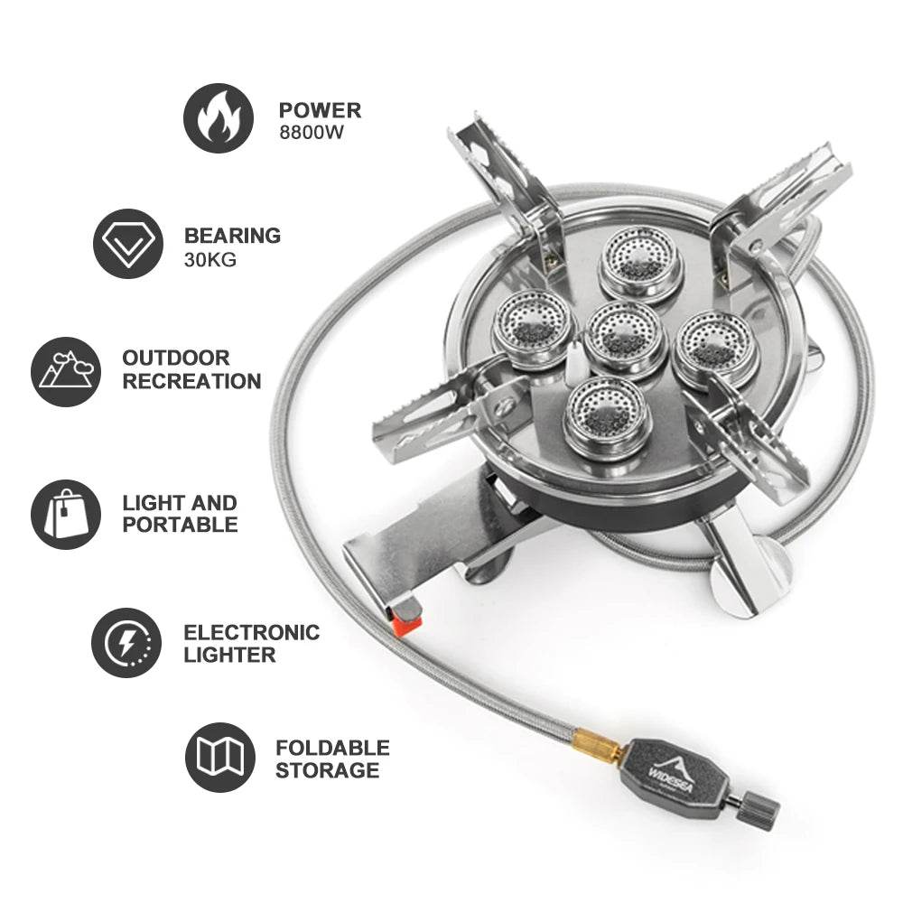 Widesea 8800W Portable Camping Gas Stove - Fish & Cheaps | Fishing & Outdoor Gear