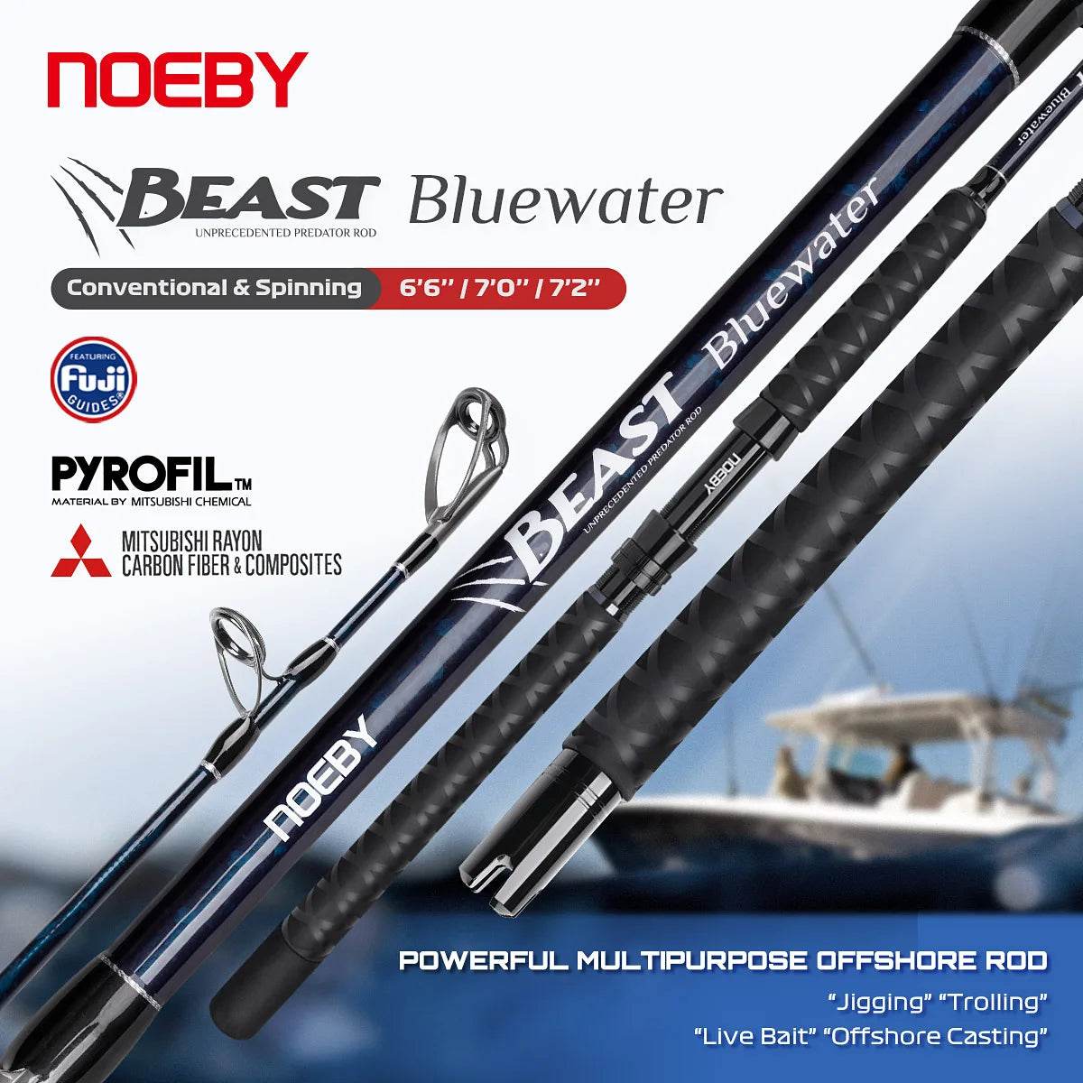 Noeby Beast Offshore Spinning Rod - Fish & Cheaps | Fishing & Outdoor Gear