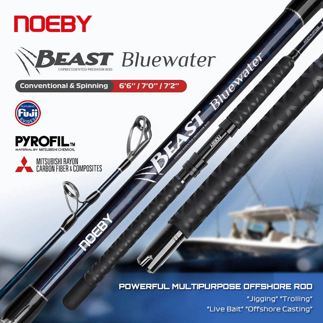 Noeby Beast Offshore Spinning Rod - Fish & Cheaps | Fishing & Outdoor Gear