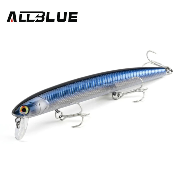 ALLBLUE K-0 Minnow Top Water Wobbler 115mm 13g Fishing Lure Floating Jerkbaits Shallow Diving Hard Bait 0-0.3M Pike Bass Tackle