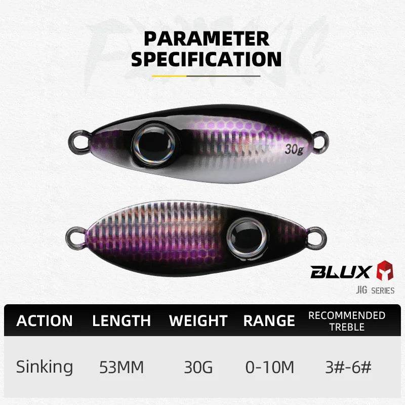 BLUX Flyspoon 30g Metal Jig Lure - Fish & Cheaps | Fishing & Outdoor Gear