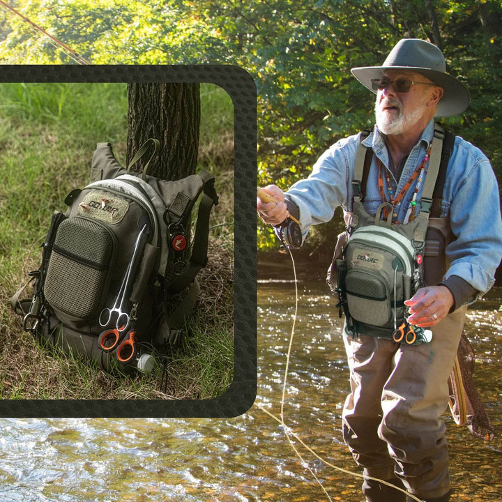 Goture Fly Fishing Chest Bag – Ultra Light Multi-Pocket Sling - Fish & Cheaps | Fishing & Outdoor Gear