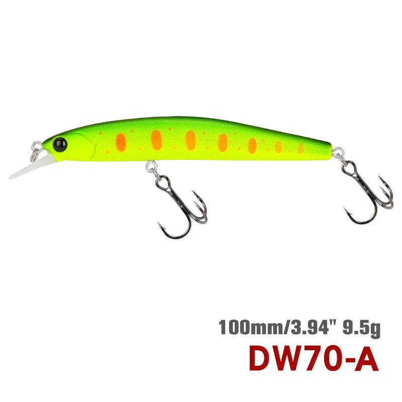 TSURINOYA 100SP Suspending Minnow – Precision Jerkbait - Fish & Cheaps | Fishing & Outdoor Gear