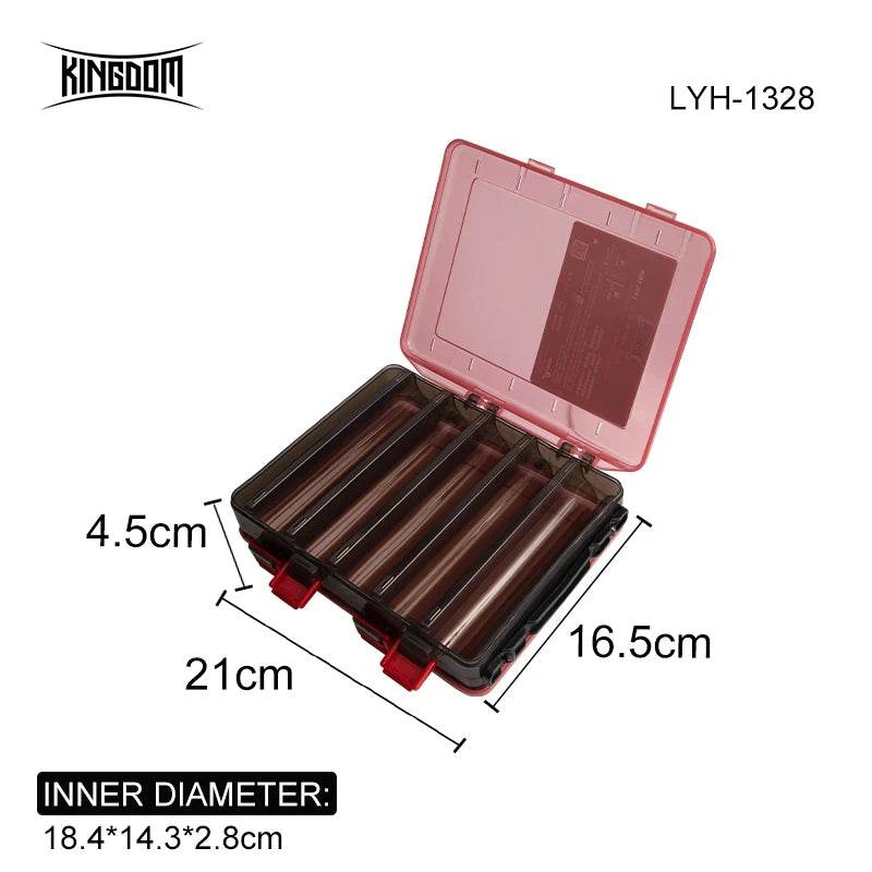 Kingdom 14-Compartment Double-Sided Tackle Box - Fish & Cheaps | Fishing & Outdoor Gear