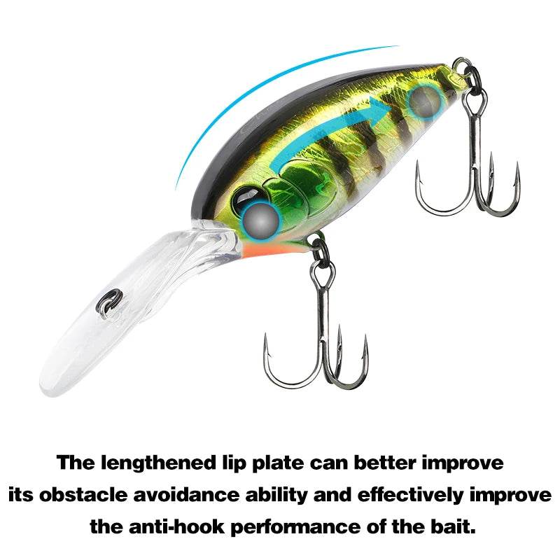 TSURINOYA 60F Crankbait – Long Casting Floating Lure - Fish & Cheaps | Fishing & Outdoor Gear