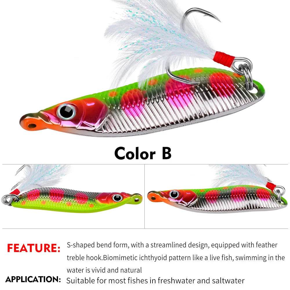 PROBEROS Metal VIB Spinner Spoon Lure - Fish & Cheaps | Fishing & Outdoor Gear