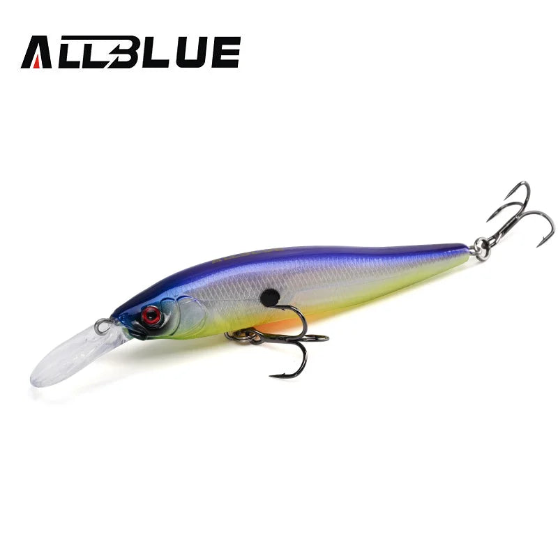 ALLBLUE X-NANAHAN+1 Deep Diving Minnow Fishing Lure 75mm 7g 0-2M Magnetic Slow Floating  Wobbler Bass Pike Artificial Bait