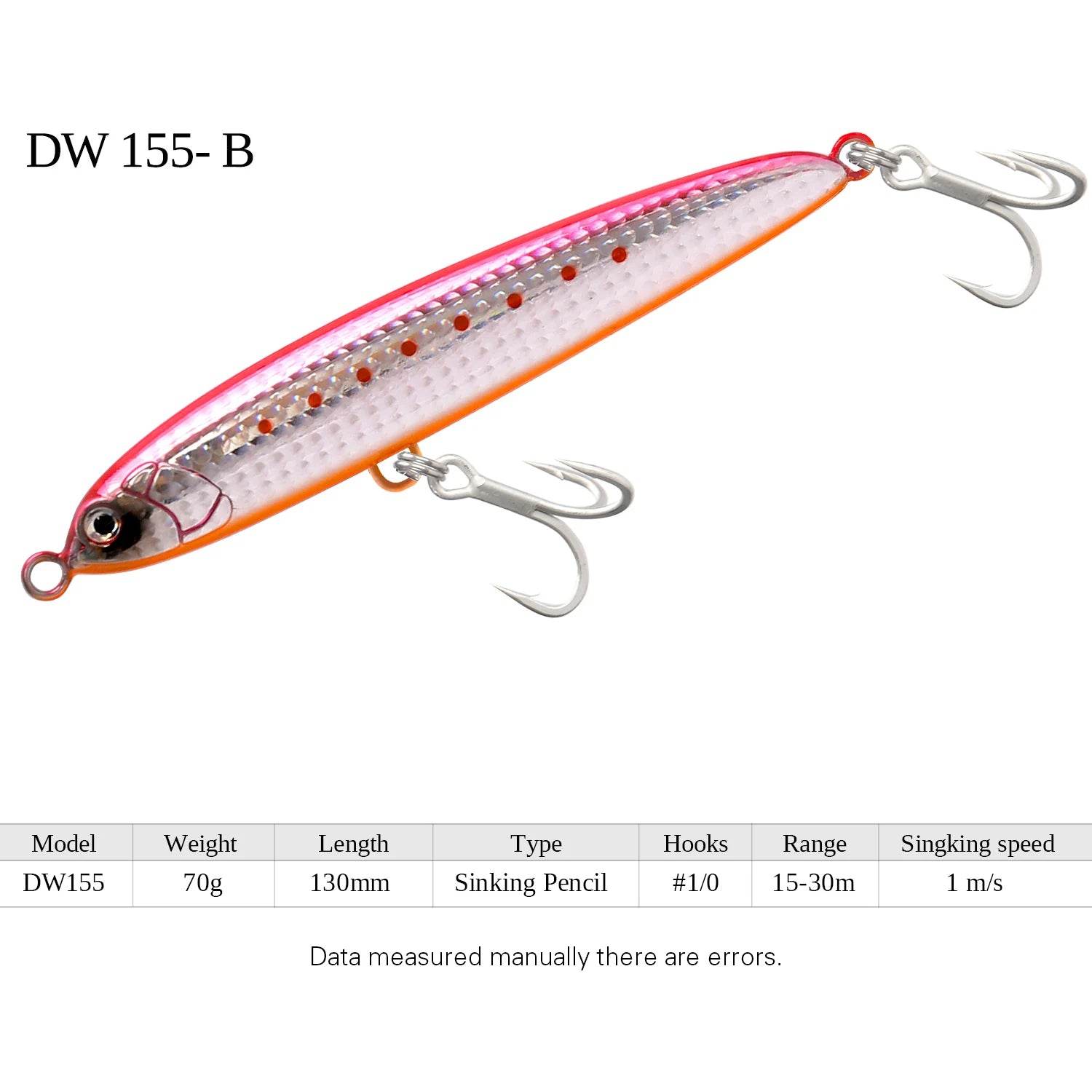 TSURINOYA 130S Sinking Stickbait – Hard Bait for Sea Predators - Fish & Cheaps | Fishing & Outdoor Gear