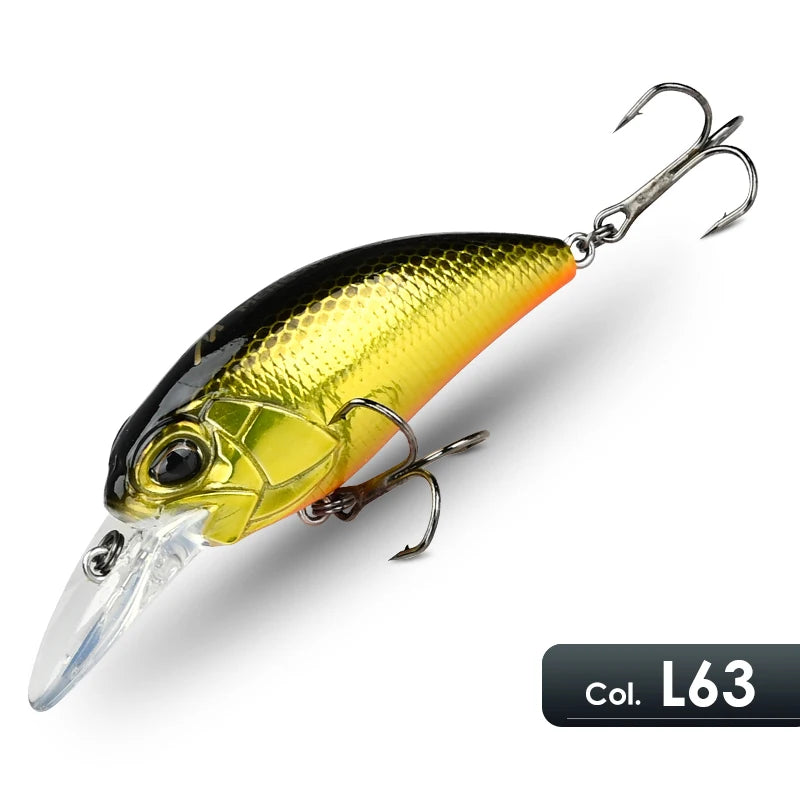 MEREDITH 6.5cm 14g JERK CRANK Wobblers Crank Fishing Lure Artificial Minnow Jerkbait Floating Hrad Lure For Trout Fishing Bait