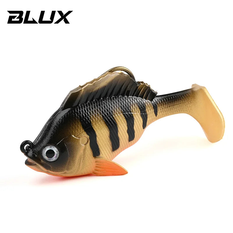 BLUX SLEEPER SHAD Gill Bottom Fishing Lure 8cm 19g Lead Head Hidden Hook Soft Bait Swimbaits Fish Jig Paddle Tail Pike Bass Gear