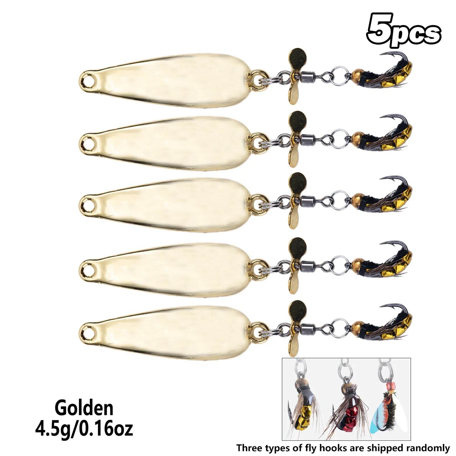 Goture 5pcs Lure Spoonbait Spinners – Hard Sequins Set - Fish & Cheaps | Fishing & Outdoor Gear