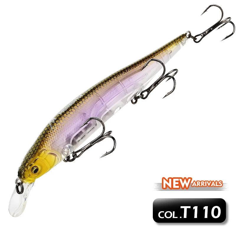 MEREDITH 115mm Slow Floating Jerkbaits Innovation Weight System for Pike Minnow Lures for Fishing Artificial Bait Fishing Bait
