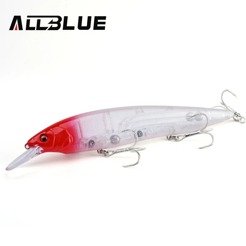 ALLBLUE KANATA+1 Fishing Lure Wobbler 16cm 33g Floating Hard Bait Longcast Minnow Pike Bass Saltwater Freshwater Tackle