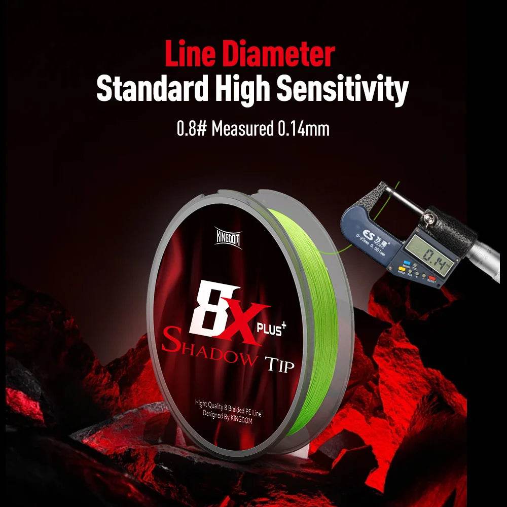 Kingdom Micro Hot 8-Strand Braided PE Line - Fish & Cheaps | Fishing & Outdoor Gear