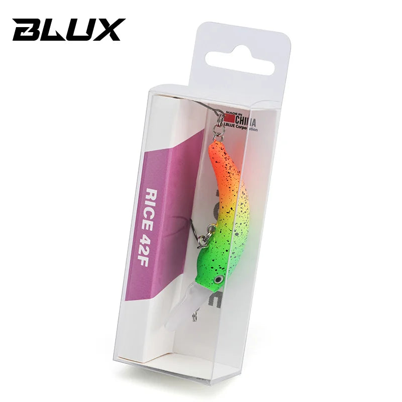 BLUX RICE Mini Crankbait 3.0g 42mm BFS Area Trout Wobbler Fishing Lure Freshwater Minnow Crank Artificial Hard Bait Tackle