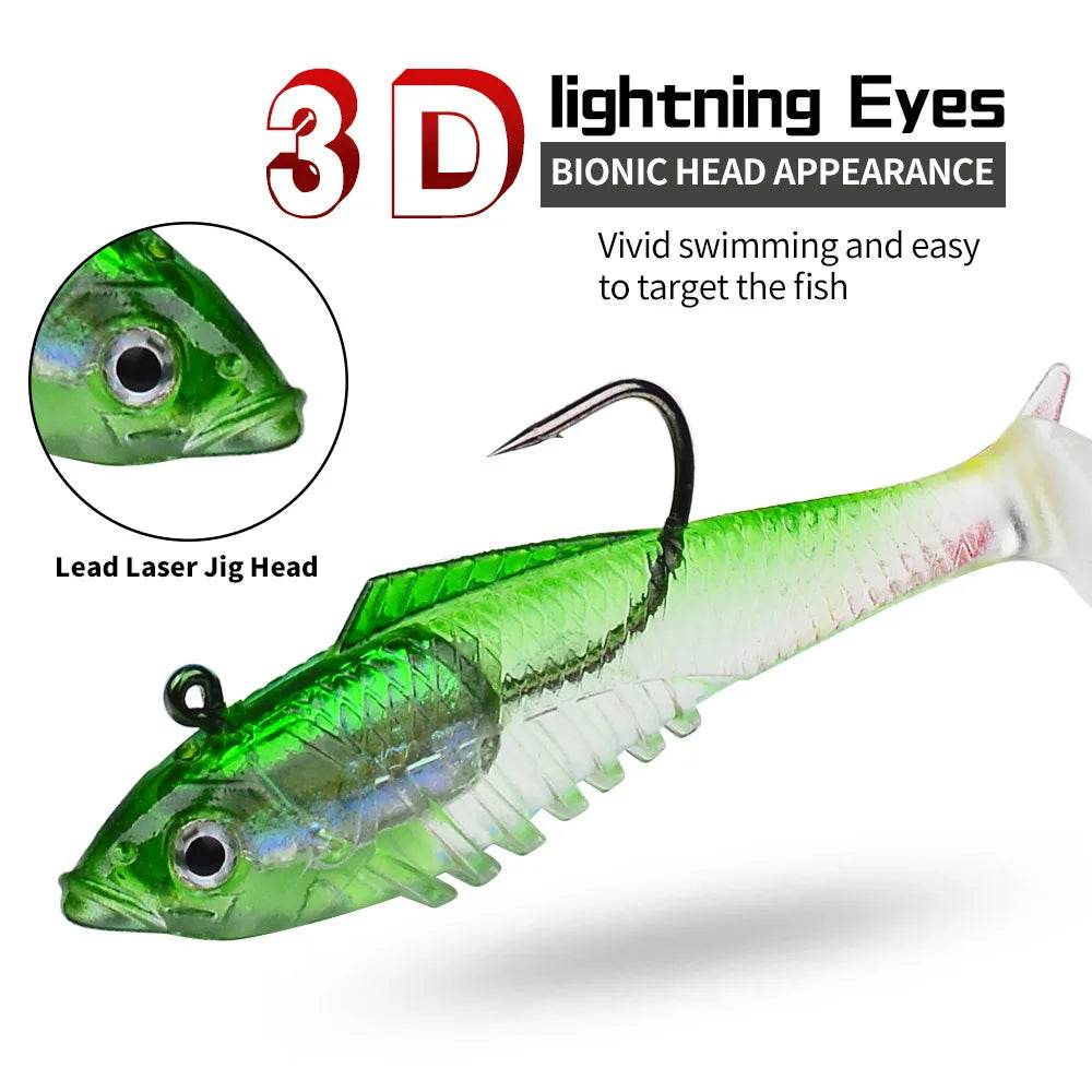 PROBEROS T Tail Soft Lure – Premium Jig Hook - Fish & Cheaps | Fishing & Outdoor Gear